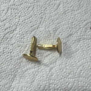 Gold Cufflinks.    Cristian Dior